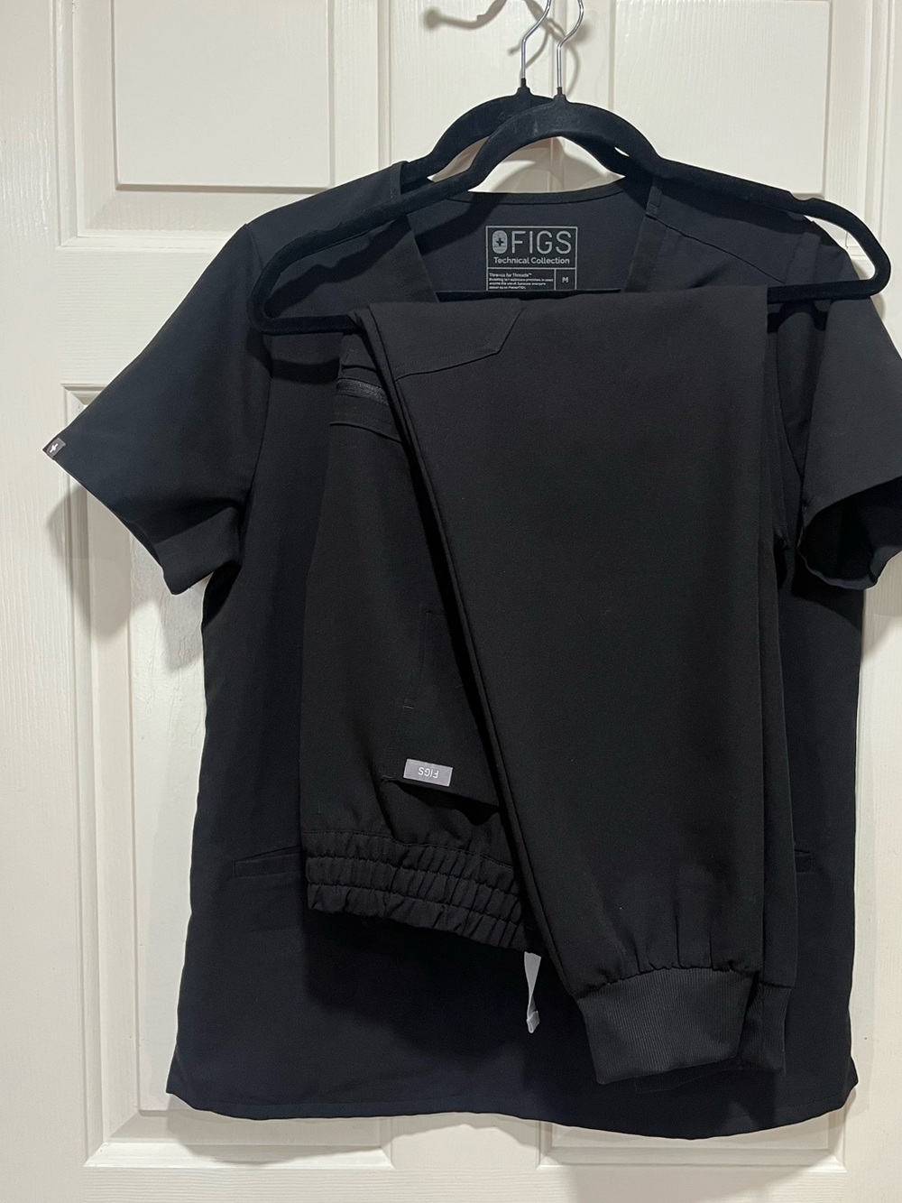 Figs Black Women's Scrub Top